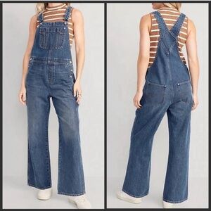 OLD NAVY - Denim Overalls - Wide Leg - Medium wash